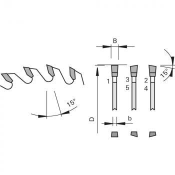 Stehle 58808712  Matador 5-Format-Kreissägeblatt "G5" Zeichnung